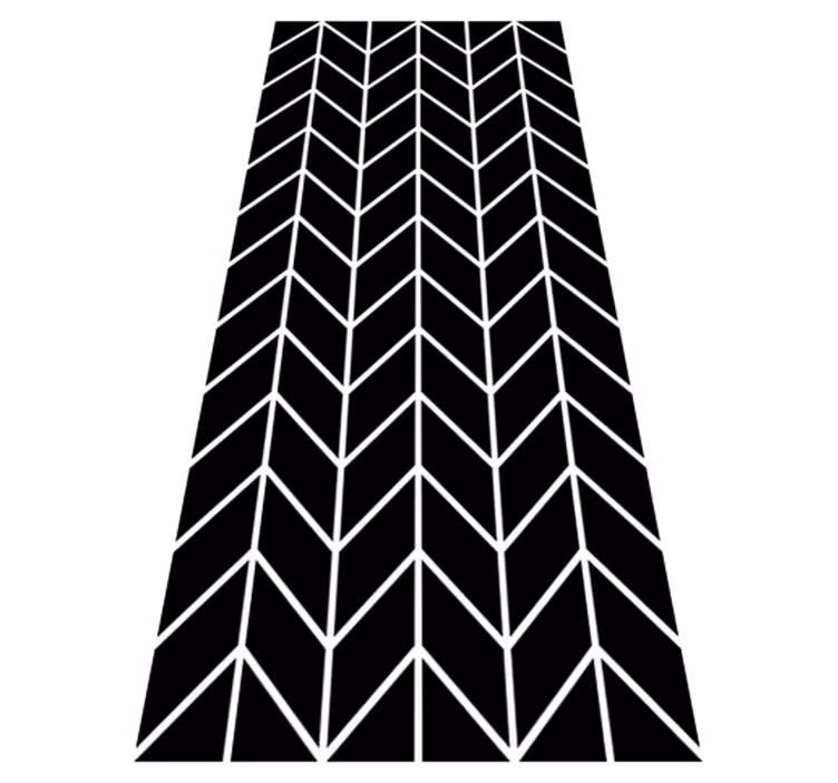 Tappeto vinile bagno frecce geometriche - TenStickers