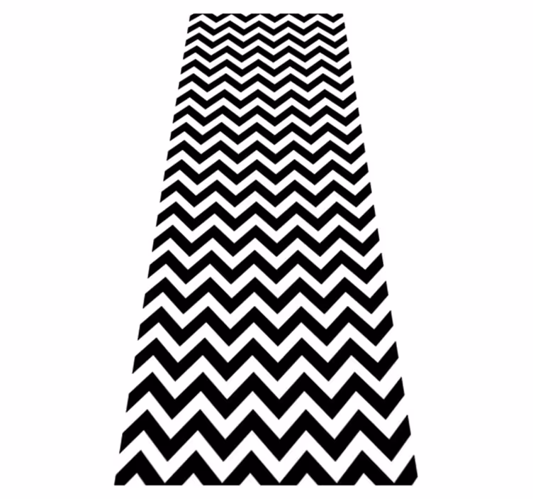 Tappeto vinile bagno linee triangolari - TenStickers
