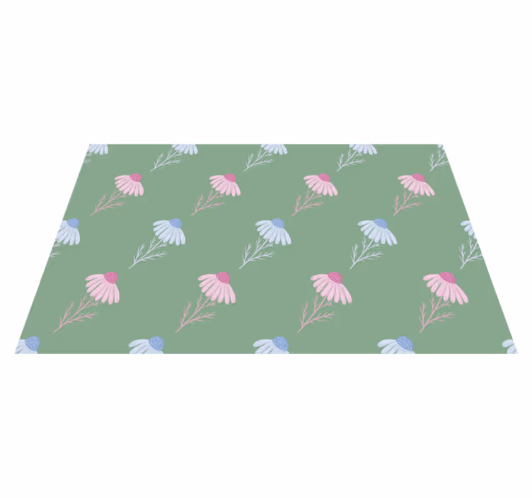 Tappeto vinile fiori motivo margherite camomilla - TenStickers