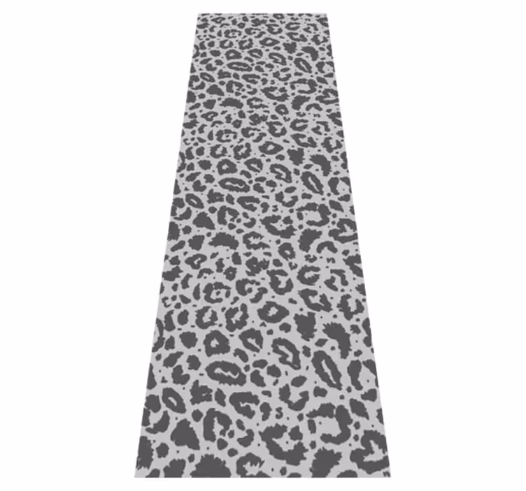 Tappeto vinile stampa animale stile leopardato grigio - TenStickers