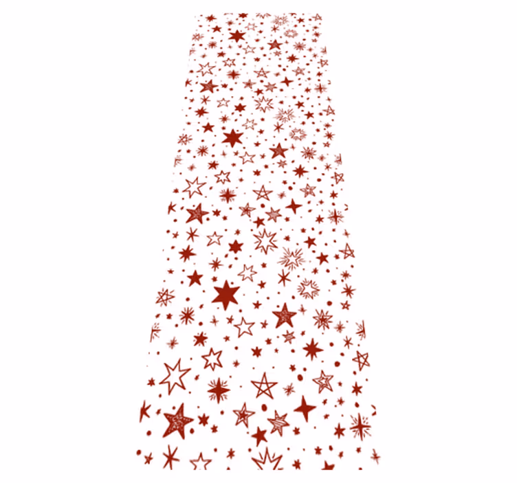Tappetto vinile stelle stella rossa acquarello - TenStickers