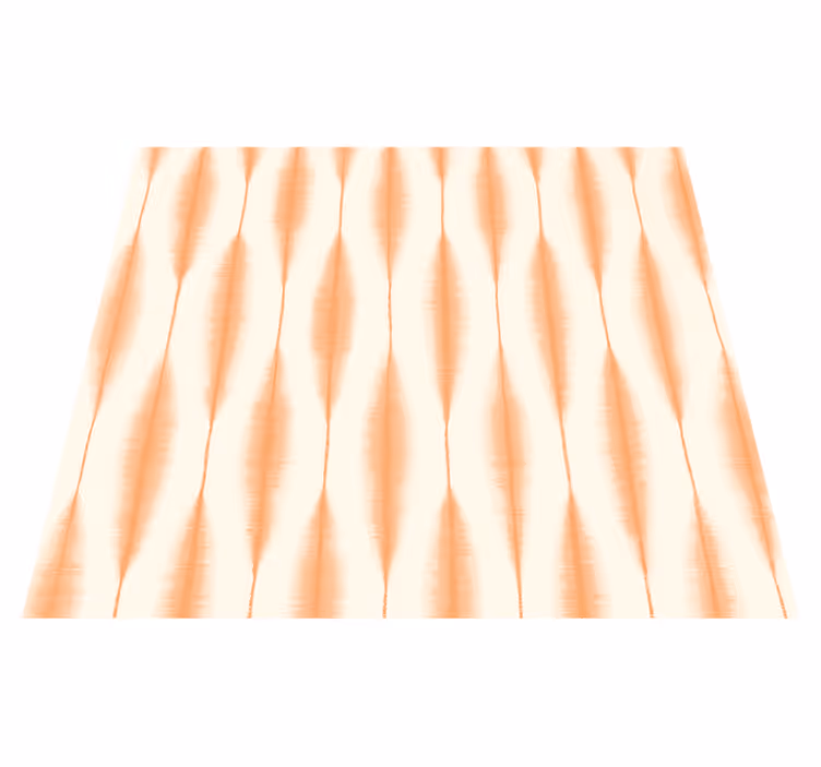 Tappeto vinile geometrico ikat kasuri arancione - TenStickers