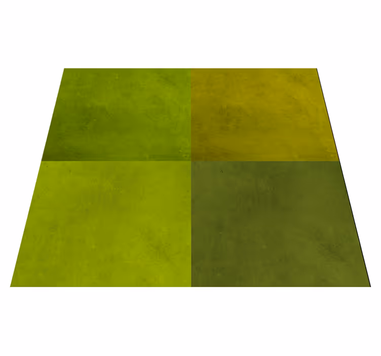 Tappeto vinile geometrico quadrati verdi moderni - TenStickers