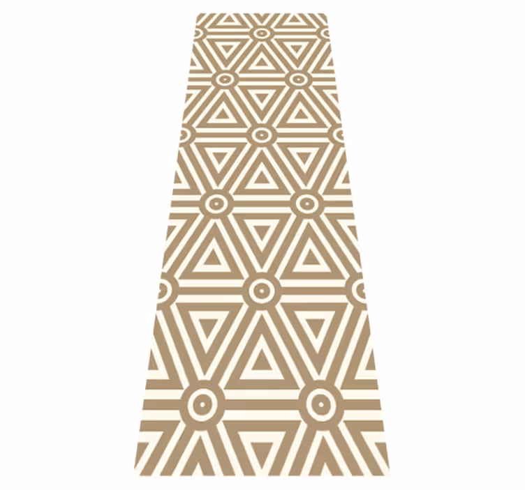 Tappeto vinile geometrico design retro vintage - TenStickers