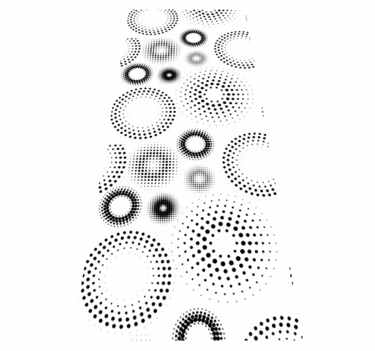 Tappeto vinile geometrico pois senza soluzione di continuità - TenStickers