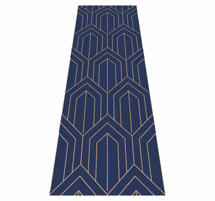 Tappeto vinile geometrico 'kayla metallico' - TenStickers