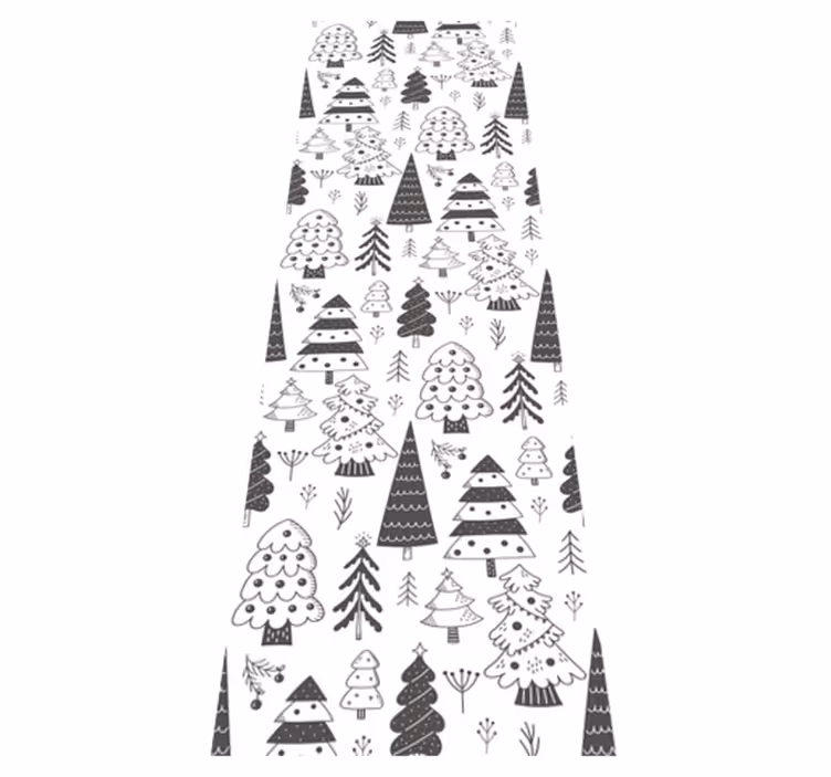 Tappeto vinile natale con motivo albero di natale - TenStickers