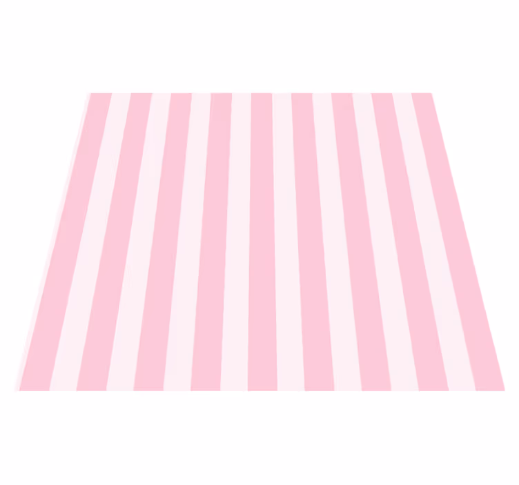 Tappeto vinile camera da letto righe rosa - TenStickers