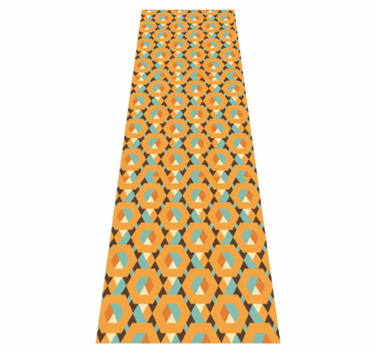 Tappeto vinile camera da letto forme geometriche calme - TenStickers