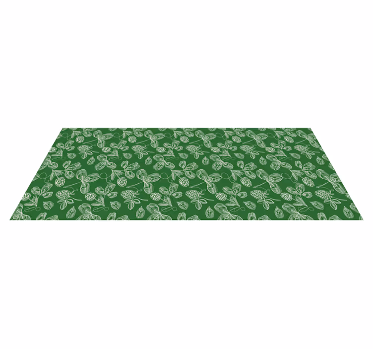 Tappeto vinile natura motivo verde fogliame - TenStickers
