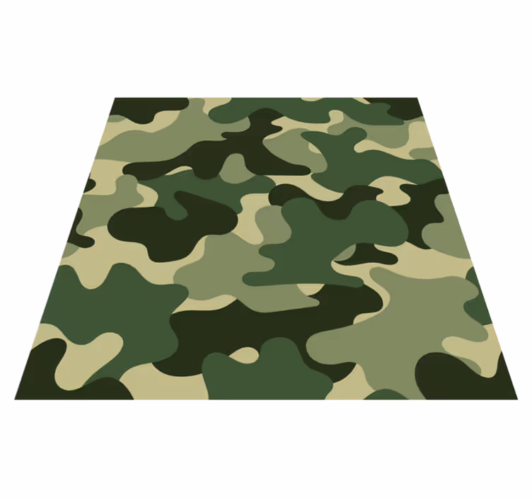 Tappeto vinile natura stampa camouflage - TenStickers
