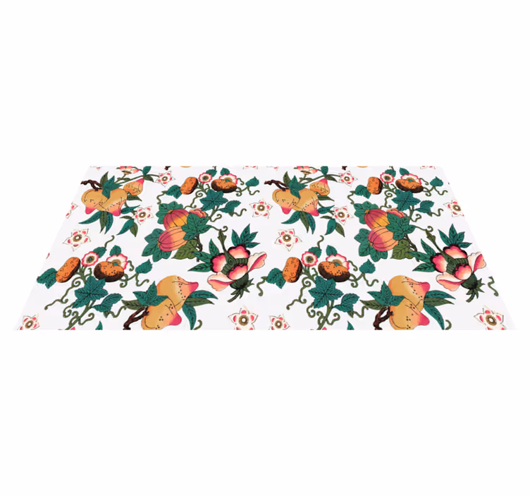 Tappeto vinile fiori stampa estiva multicolore - TenStickers