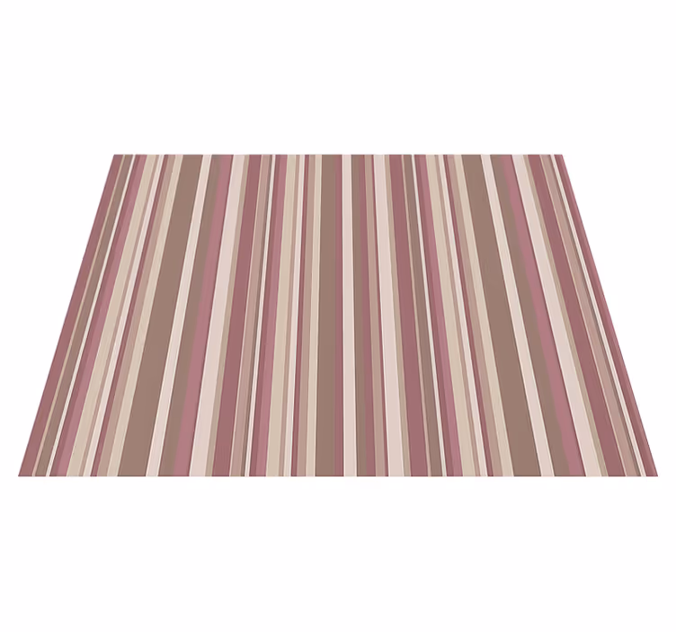 Tappeto vinile camera da letto rosa striato - TenStickers