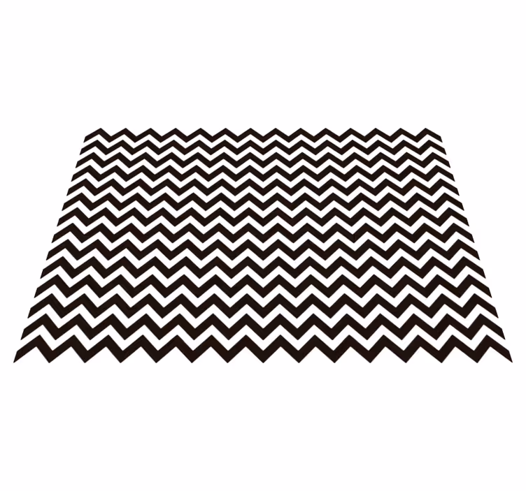 Tappeto vinile geometrico righe zigzag - TenStickers