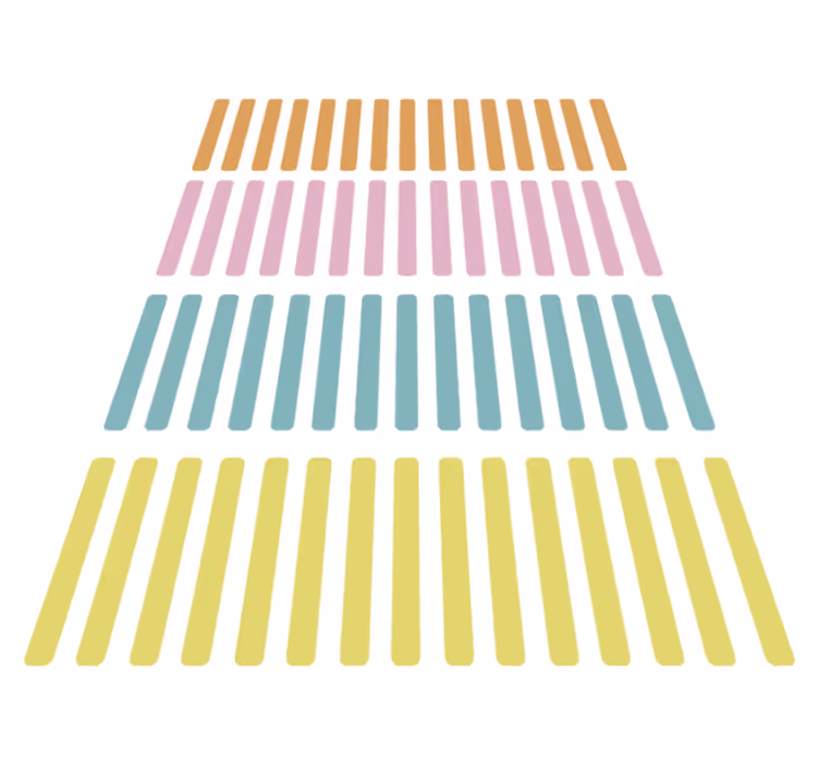 Tappeto vinile geometrico adesivi colorati confetti - TenStickers