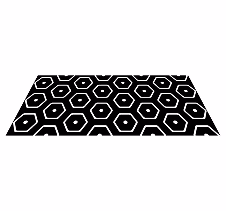 Tappeto vinile geometrico motivo minimalista geometrico - TenStickers