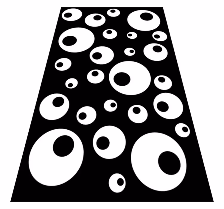 Tappeto vinile geometrico perle d'acqua - TenStickers