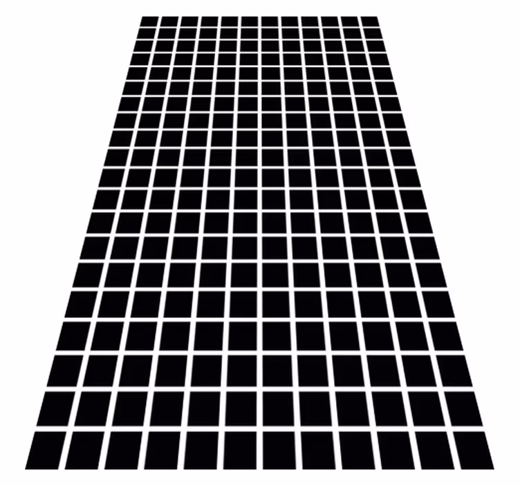 Tappeto vinile geometrico scala di quadrati grigi - TenStickers