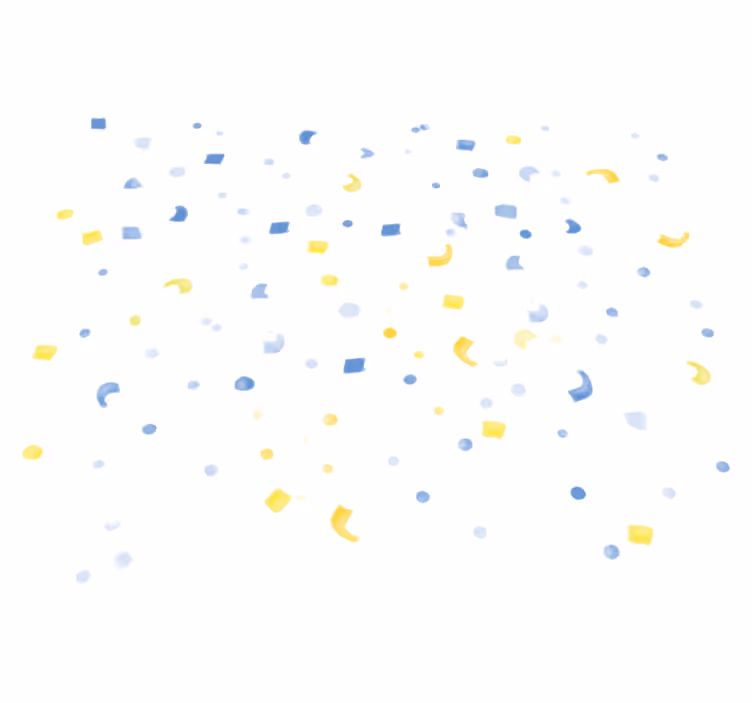 Tappeto vinile geometrico confetti ad acquerello - TenStickers
