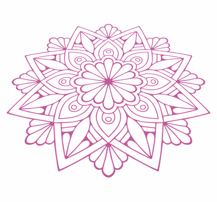 Tappeto vinile geometrico elemento botanico elaborato - TenStickers