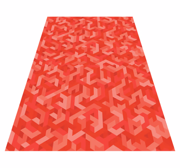 Tappeto vinile geometrico configurazione intricata - TenStickers