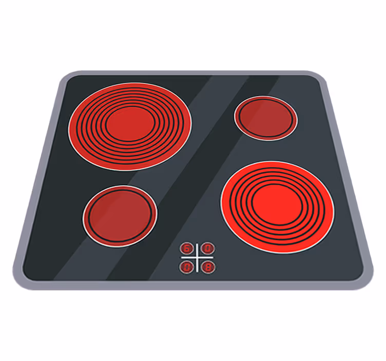 Tappeto vinile per bambini cucina in vetroceramica - TenStickers