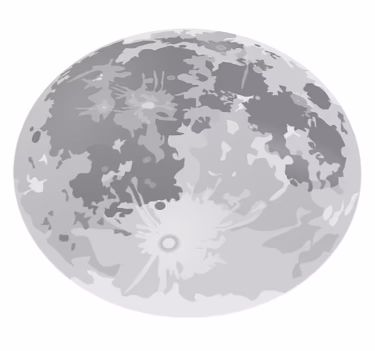 Tappeto vinile per bambini luna piena - TenStickers