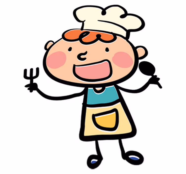 Tappeto vinile per bambini piccolo chef - TenStickers