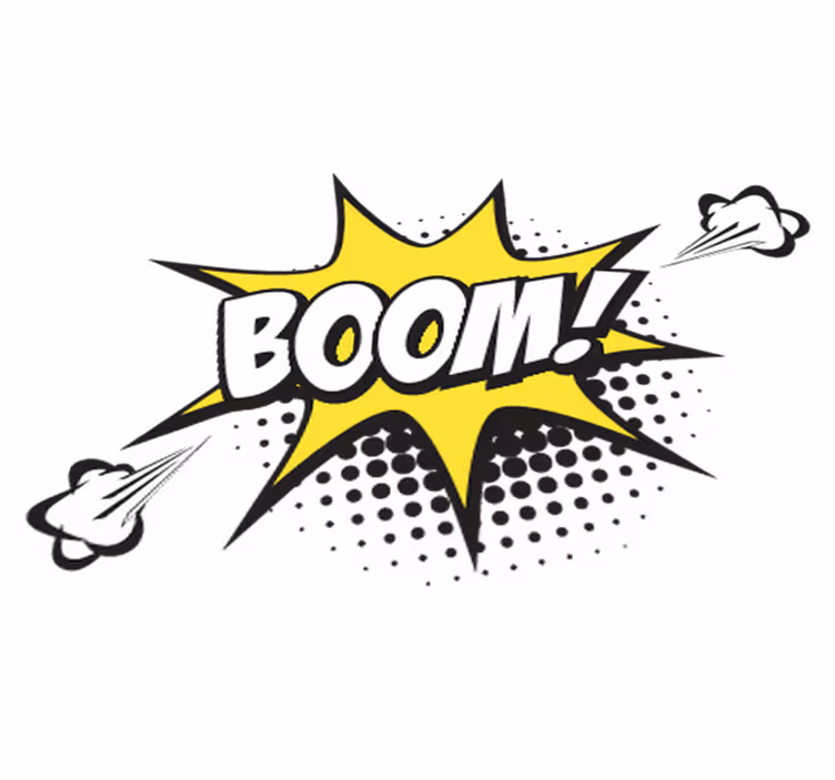 Tappeto vinile per bambini pop onomatopea - TenStickers