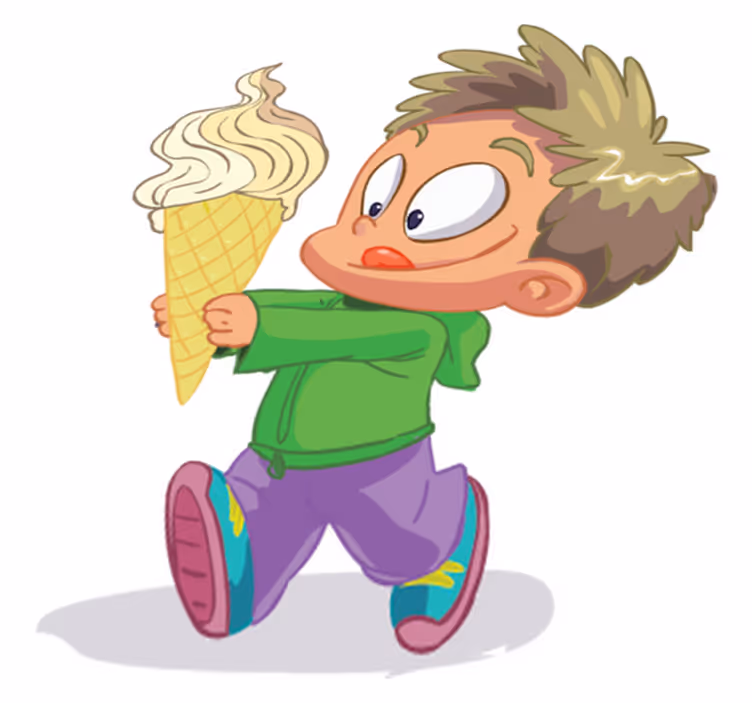Tappeto vinile per bambini ragazzo con cornetto - TenStickers