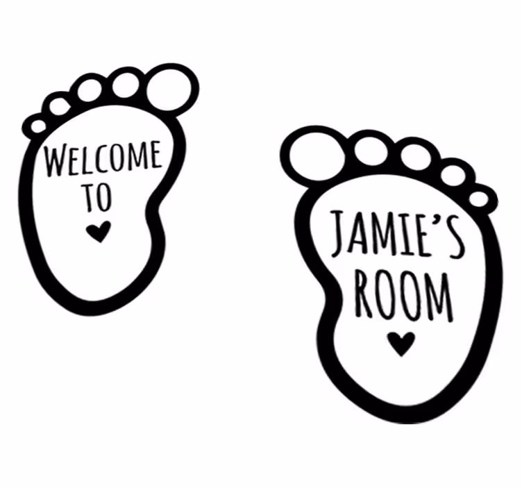 Tappeto vinile per bambini con piedi personalizzati - TenStickers