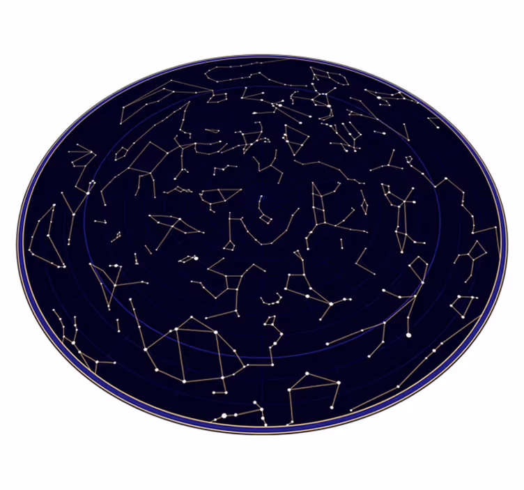 Tappeto vinile per bambini mappa delle costellazioni - TenStickers
