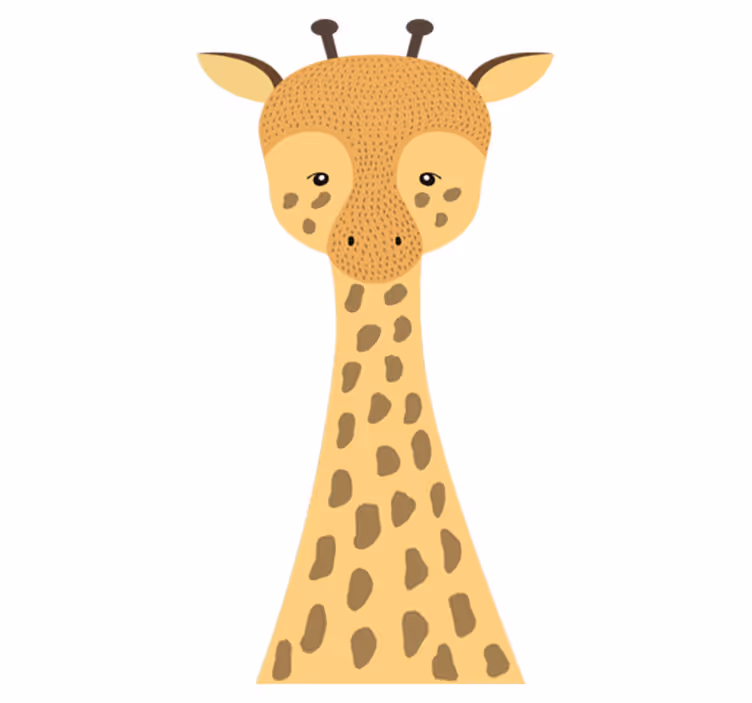 Tappeto vinile per bambini disegno giraffa bebè - TenStickers