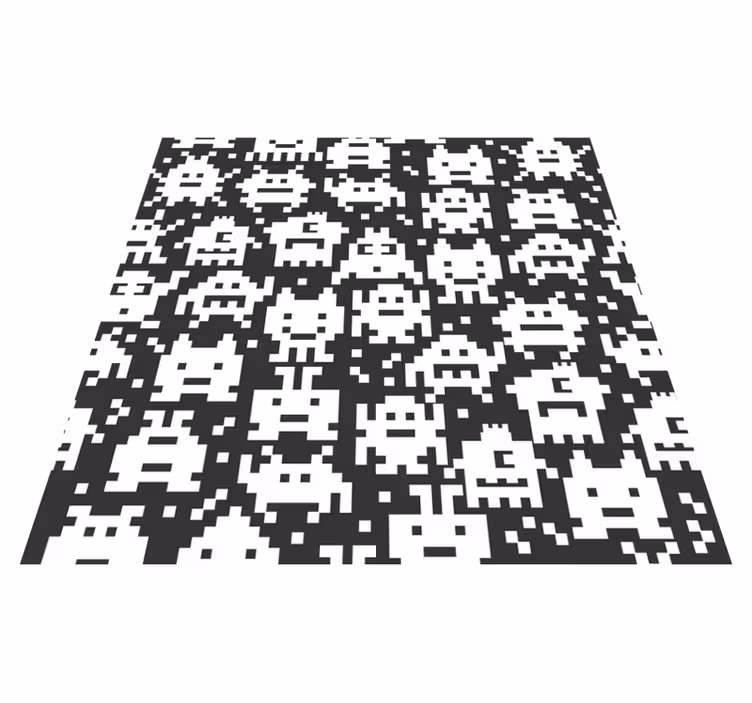 Tappeto vinile per bambini mostri dei videogame - TenStickers
