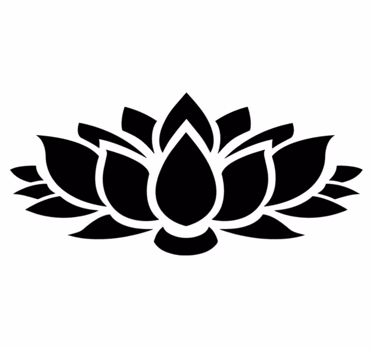 Tappeto vinile camera da letto lotus semplice - TenStickers