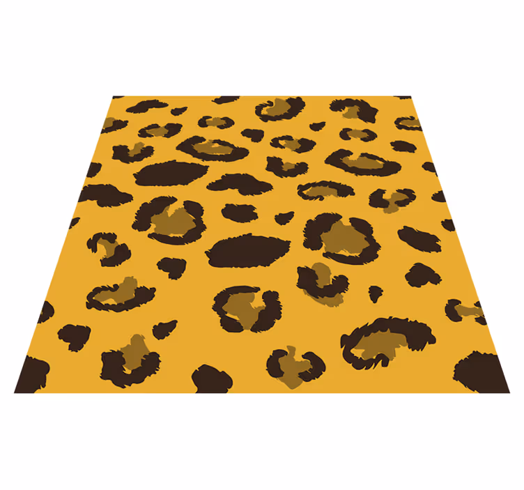 Tappeto vinile camera da letto leopardato - TenStickers
