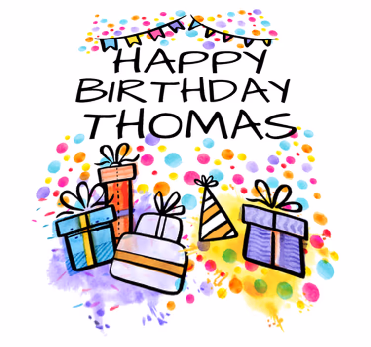 Tappeto vinile per bambini compleanno personalizzato - TenStickers