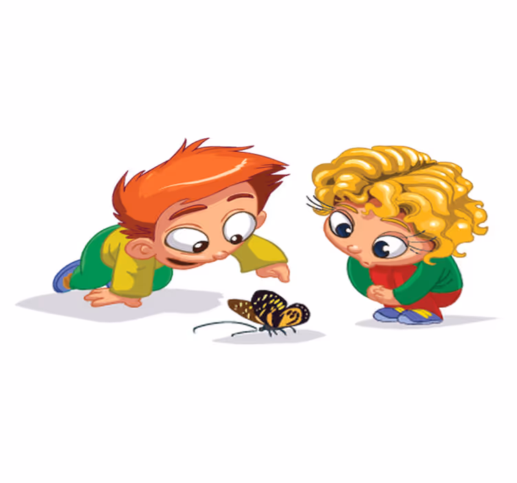 Tappeto vinile per bambini ragazzi curiosi - TenStickers