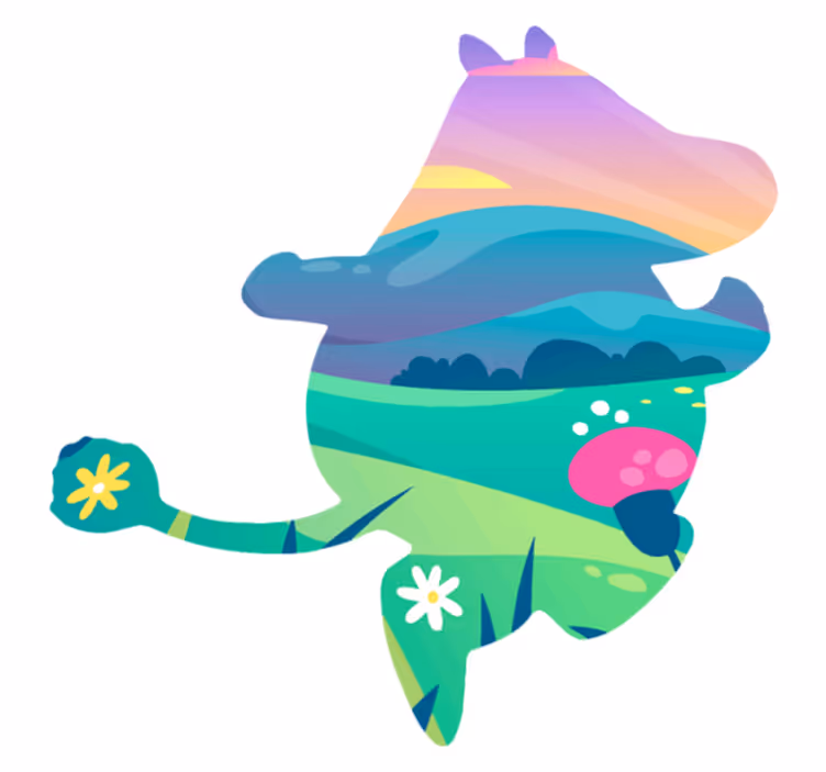 Tappeto vinile per bambini mondo moomin - TenStickers