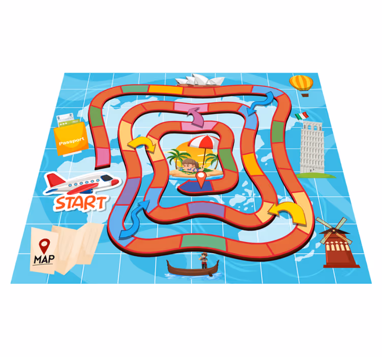 Tappeto vinile giochi da viaggio per giochi da tavolo - TenStickers