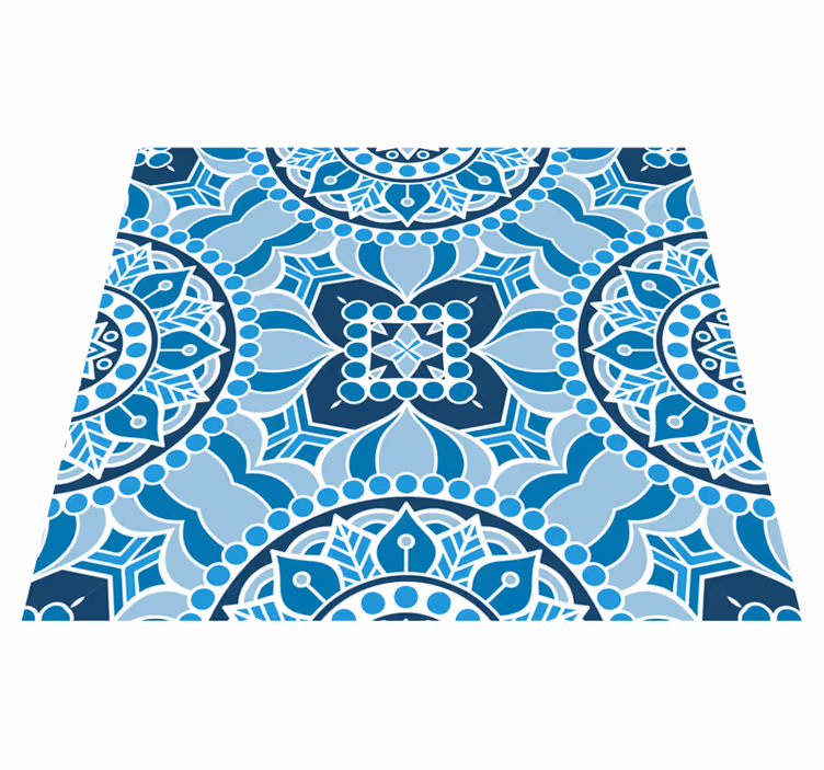 Tappeto vinile bagno stile mandala - TenStickers