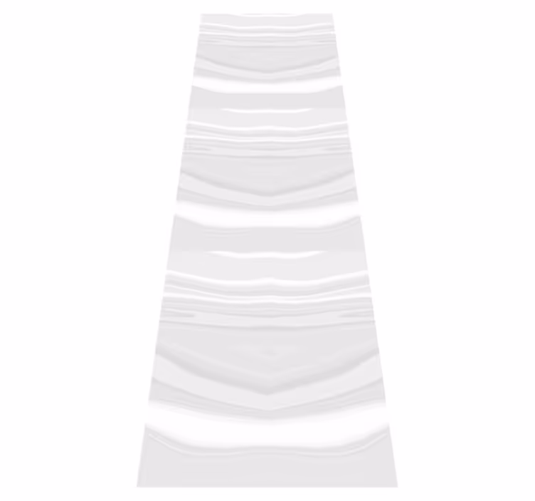 Tappeto vinile bagno effetto marmo bianco - TenStickers