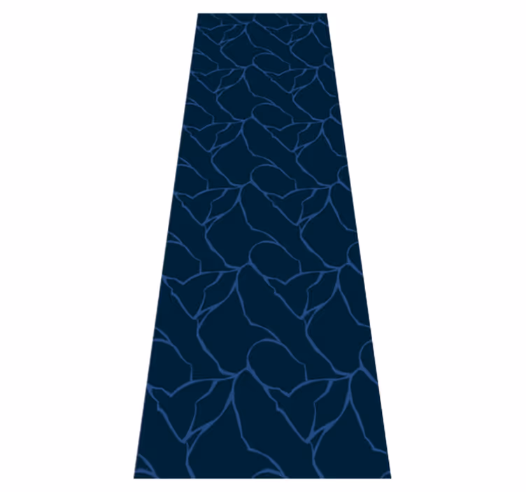 Tappeto vinile bagno design effetto marmo blu - TenStickers
