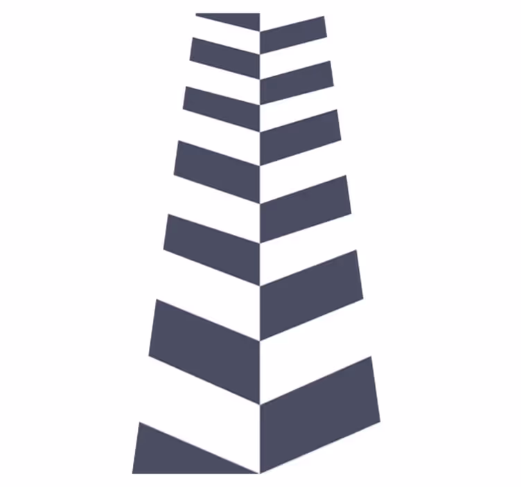Tappeto vinile bagno a righe blu navy - TenStickers