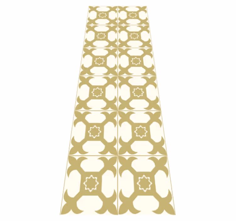 Tappeto vinile bagno motivo piastrelle elegante brillante - TenStickers