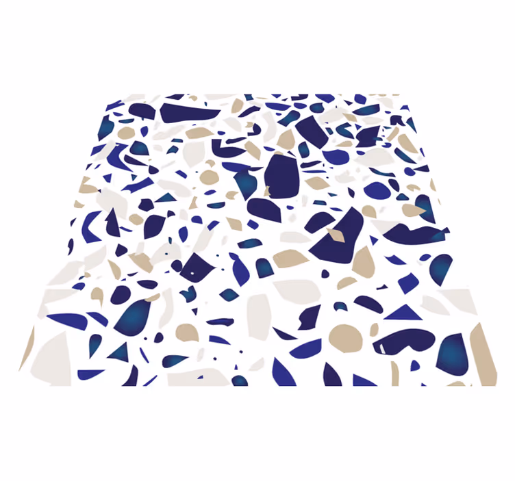 Tappeto vinile bagno adesivo effetto marmo - TenStickers