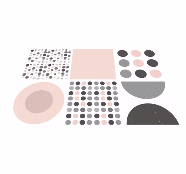 Tappeto vinile bagno piastrelle rebekka scandinave - TenStickers
