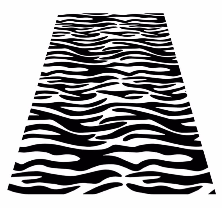 Tappeto vinile bagno stampa animale zebra doccia - TenStickers