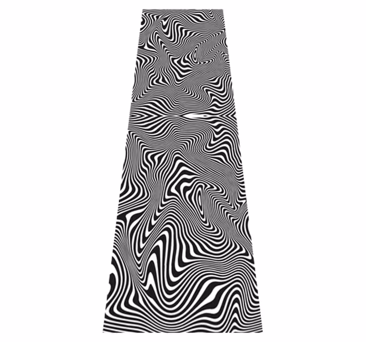 Tappeto vinile bagno zebra effetto 3d doccia - TenStickers