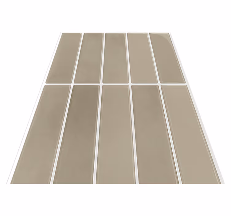 Tappeto vinile bagno pietra lineare naturale - TenStickers